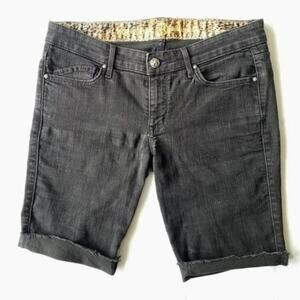Rich and Skinny frayed denim shorts | sz 29 US 8 black